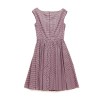 Robe PRADA T 42 à carreaux rose et noir