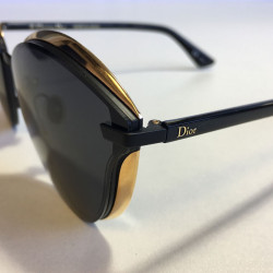 Lunettes de soleil DIOR 'Murmure P8A/Y1' en titane noir et verres gris foncé