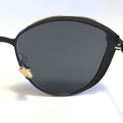 Lunettes de soleil DIOR 'Murmure P8A/Y1' en titane noir et verres gris foncé