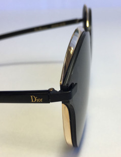 Lunettes de soleil DIOR 'Murmure P8A/Y1' en titane noir et verres gris foncé