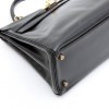 HERMES Kelly 32 vintage in black box retourné leather