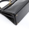 HERMES Vintage Kelly 28 in black box returned leather