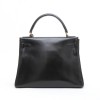 HERMES Vintage Kelly 28 in black box returned leather