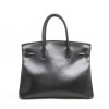 Birkin 30 HERMES en cuir box noir