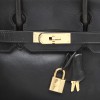 HERMES Birkin 30 in black box leather