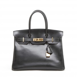 HERMES 'Constance' vintage bag in Black box leather - VALOIS VINTAGE PARIS