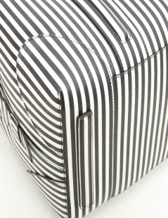 GIVENCHY weekend bag in black and white striped leather