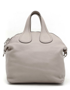 GIVENCHY Nightingale bag large model in pink beige leather