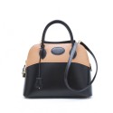 Sac bolide HERMES bicolore cuir box noir et gold