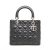 Sac Lady Dior en cuir noir