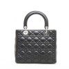 Sac Lady Dior en cuir noir