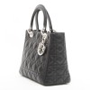 Sac Lady Dior en cuir noir