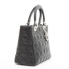 Sac Lady Dior en cuir noir