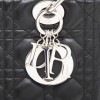 Sac Lady Dior en cuir noir