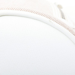 HERMES bucket bag in white canvas and leather