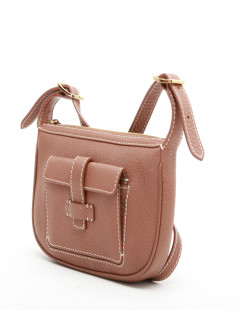 Sac LORO PIANA en cuir grainé gold