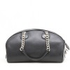 DIOR handbag in black grained leather