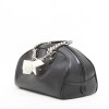 DIOR handbag in black grained leather