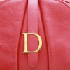 Sac CHRISTIAN DIOR Saddle en cuir rouge 