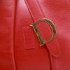 Sac CHRISTIAN DIOR Saddle en cuir rouge 