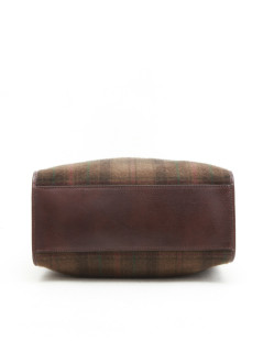 RALPH LAUREN tartan wool bag