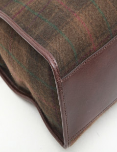 RALPH LAUREN tartan wool bag