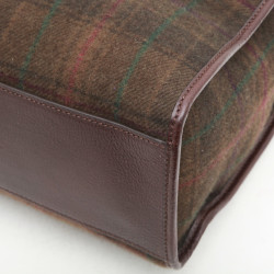 RALPH LAUREN tartan wool bag