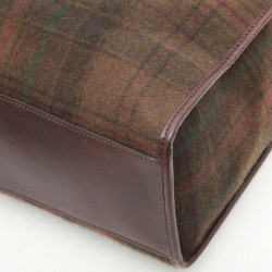 RALPH LAUREN tartan wool bag