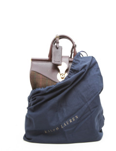 RALPH LAUREN tartan wool bag