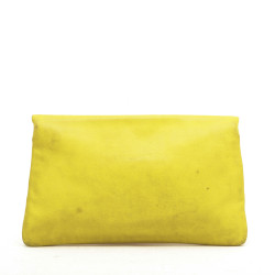  BALENCIAGA clutch 'Giant Envelope' in yellow leather