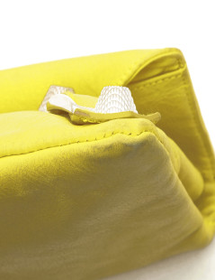  BALENCIAGA clutch 'Giant Envelope' in yellow leather