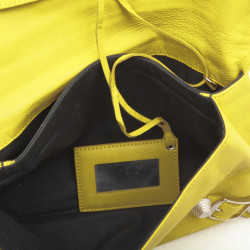  BALENCIAGA clutch 'Giant Envelope' in yellow leather