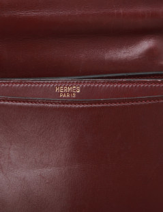  Sac à dépêches" (1950)  HERMES en cuir  box rouge