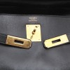 HERMES Kelly 32 vintage in black box retourné leather