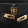 HERMES Vintage Kelly 28 in black box returned leather