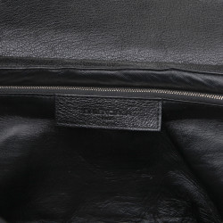 Sac BALENCIAGA cuir et autruche noir