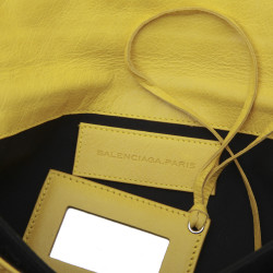  BALENCIAGA clutch 'Giant Envelope' in yellow leather