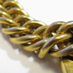 CHANEL vintage choker necklace in gilded metal