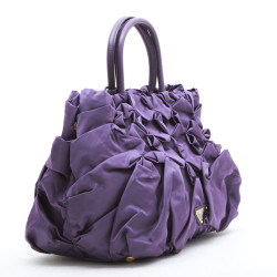 Sac PRADA en satin violet