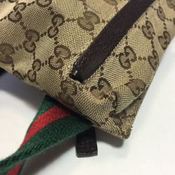 Ceinture banane GUCCI Tissu et cuir