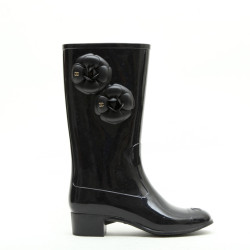 Bottes de pluie CHANEL avec camélias