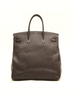 Birkin 40 HERMES  cuir taurillon clémence marron