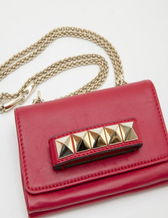 VALENTINO small bag in red smooth leather