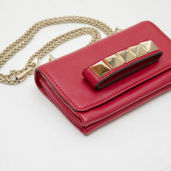 VALENTINO small bag in red smooth leather