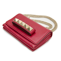 VALENTINO small bag in red smooth leather