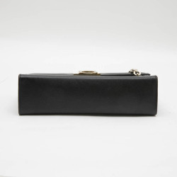 Mini sac FERRAGAMO cuir grainé noir