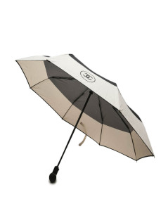  CHANEL umbrella with CC logo in beige and black fabric