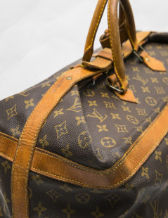 LOUIS VUITTON vintage travel bag in brown monogram canvas