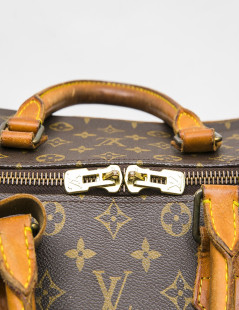 LOUIS VUITTON vintage travel bag in brown monogram canvas