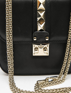 Sac VALENTINO cuir noir Rockstuds